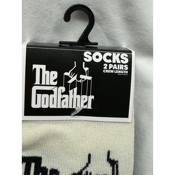 The Godfather Movie Graphics Socks Set Of 2 Crew Length Don Vito Corleon… - Picture 4 of 5